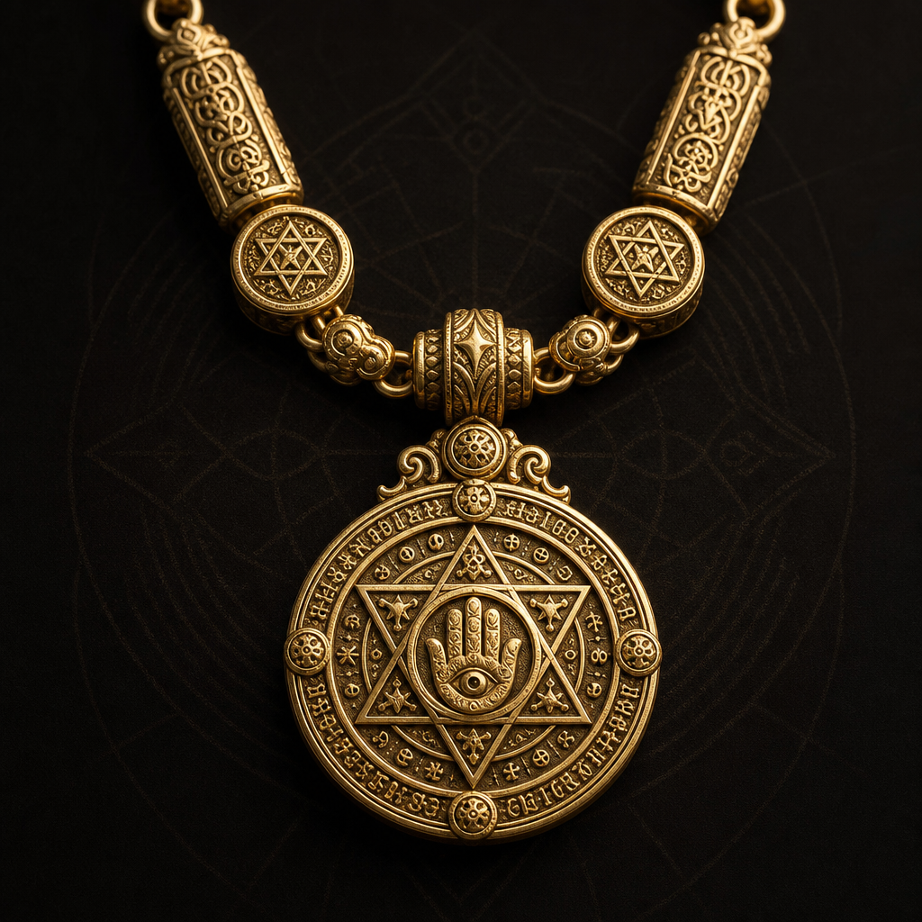 Collar de Oro con Moneda Antigua